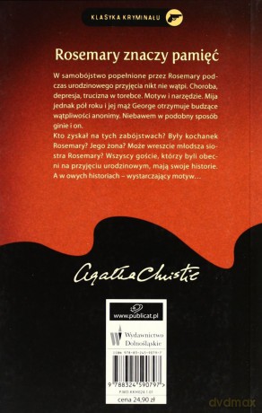 Kolekcja Agathy Christie: Rosemary Znaczy Pamięć - Agata Christie [KSIĄŻKA]