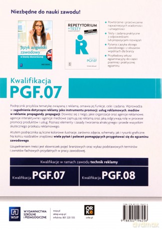 Wykonywanie przekazu reklamowego. PGF.07. cz.1 - Alina Kargiel, Robert Piłka, Joanna Śliżewska, Dorota Zadrożna, Aleksandra Zielińska [KSIĄŻKA]