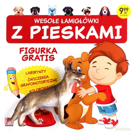 Wesołe łamigłówki z pieskami [KSIĄŻKA]