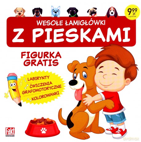 Wesołe łamigłówki z pieskami [KSIĄŻKA]