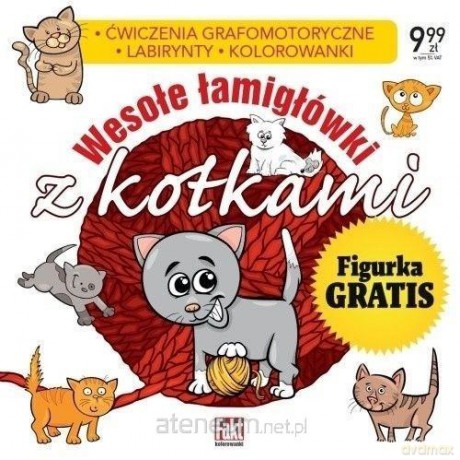 Wesołe łamigłówki z kotkami [KSIĄŻKA]