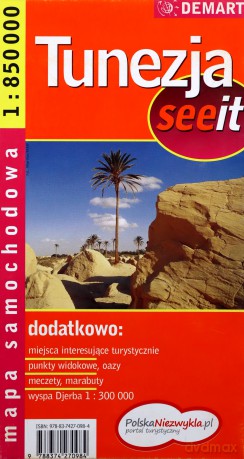 Tunezja see it - mapa samochodowa 1:850 000