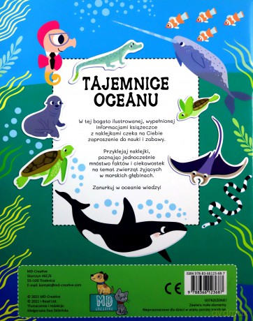 Tajemnice ocenaów - książka z naklejkami [KSIĄŻKA]
