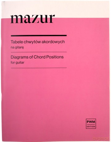 Tabele chwytów akordowych na gitarę - Tadeusz Mazur [KSIĄŻKA]