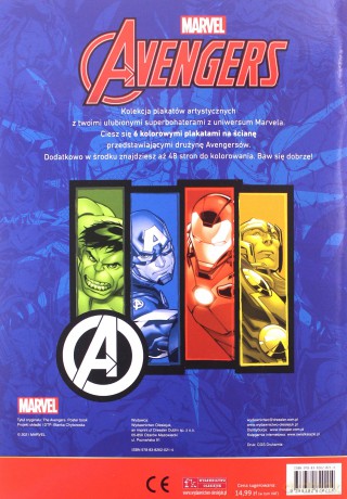 Ściana fana. Plakaty i kolorowanki. Marvel Avenger [KSIĄŻKA]
