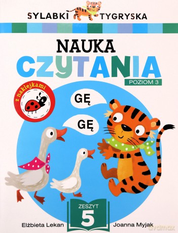 Sylabki Tygryska. Nauka czytania zeszyt 5 - Elżbieta Lekan, Joanna Myjak [KSIĄŻKA]