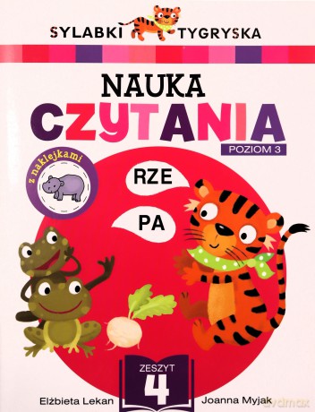Sylabki Tygryska. Nauka czytania zeszyt 4 - Elżbieta Lekan, Joanna Myjak [KSIĄŻKA]