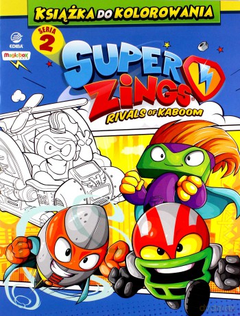 SuperZings - Książka do kolorowania + figurka [KSIĄŻKA]