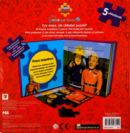 Strażak Sam Książka z puzzlami [KSIĄŻKA]