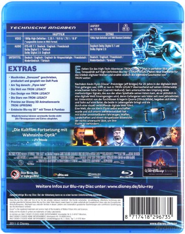 Tron (Tron: Dziedzictwo) (Disney) [Blu-Ray]