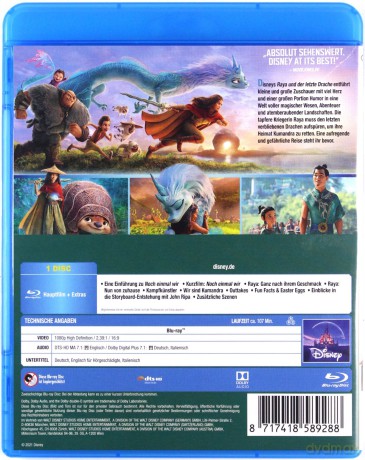 Raya and the Last Dragon (Raya i ostatni smok) [Blu-Ray]