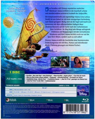 Moana (Vaiana: Skarb oceanu) (Disney) [Blu-Ray]