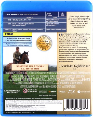 War Horse (Czas wojny) [Blu-Ray]