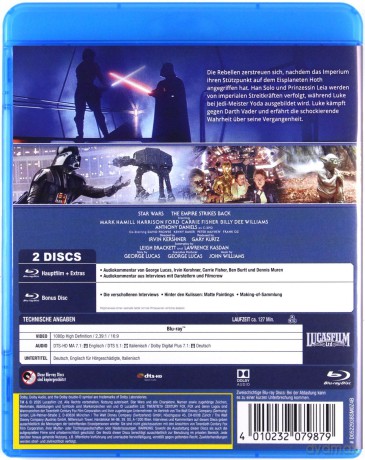 Star Wars: Episode V - The Empire Strikes Back (Gwiezdne wojny: Część V - Imperium kontratakuje) [Blu-Ray]