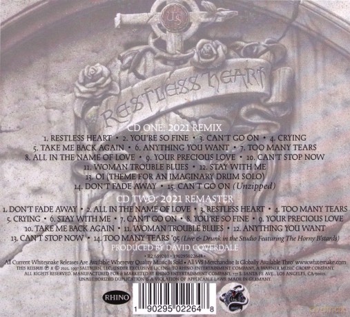 Whitesnake: Restless Heart [2CD]