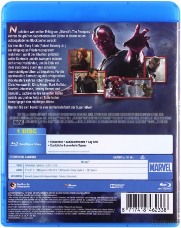 Avengers: Age of Ultron (Avengers: Czas Ultrona) [Blu-Ray]