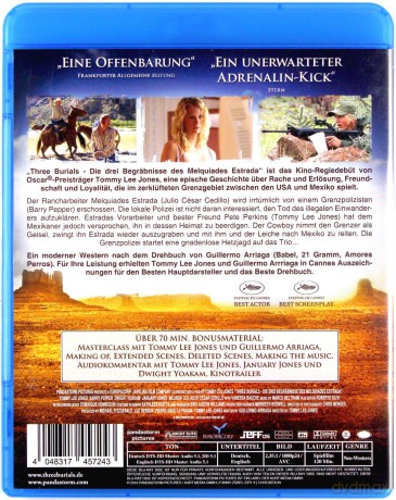 The Three Burials of Melquiades Estrada (Trzy pogrzeby Melquiadesa Estrady) [Blu-Ray]