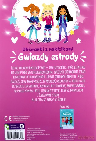 Naklejkowe ubieranki. Gwiazdy estrady [KSIĄŻKA]