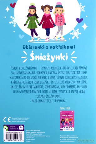 Naklejkowe ubieranki. Śnieżynki [KSIĄŻKA]