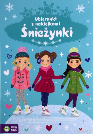 Naklejkowe ubieranki. Śnieżynki [KSIĄŻKA]