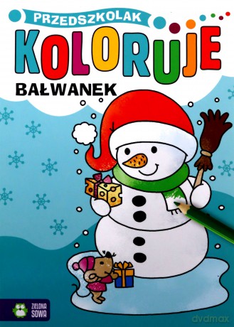 Przedszkolak koloruje. Bałwanek [KSIĄŻKA]