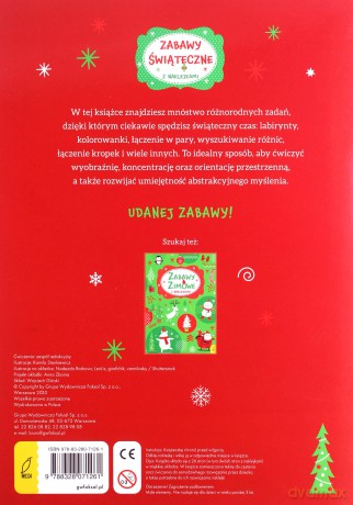 Zabawy z naklejkami. Zabawy świąteczne [KSIĄŻKA]