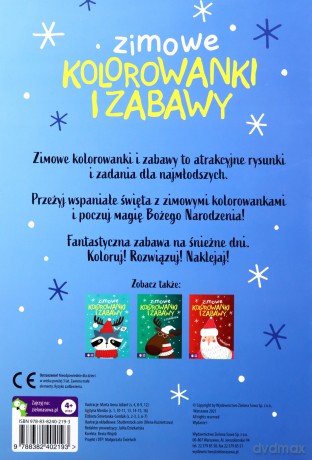Zimowe kolorowanki i zabawy z misiem [KSIĄŻKA]