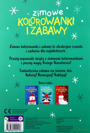 Zimowe kolorowanki i zabawy z reniferem [KSIĄŻKA]