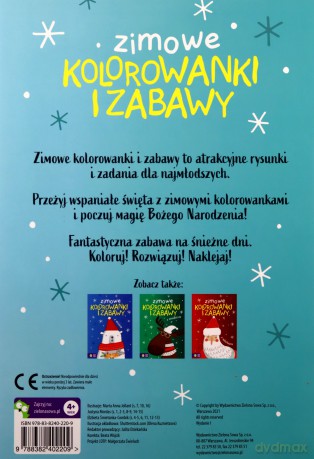 Zimowe kolorowanki i zabawy z szopem [KSIĄŻKA]
