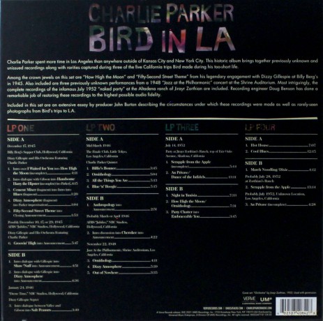 Charlie Parker: Bird In La [4xWinyl]