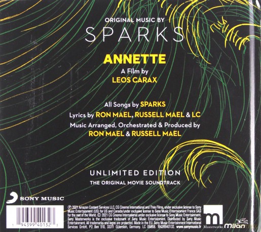 Annette soundtrack (Unlimited) (Sparks) [2CD]