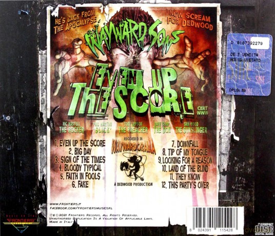 Wayward Sons: Even Up The Score [CD]