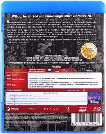 Coco (Disney) [Blu-Ray 3D]+[2xBlu-Ray]
