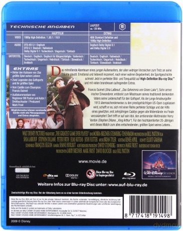 The Greatest Game Ever Played (Najwspanialsza gra w dziejach) (Disney) [Blu-Ray]