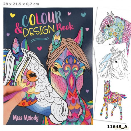 Kolorowanka Colour Your Design Miss Melody styl Mandala 11648A [KSIĄŻKA]