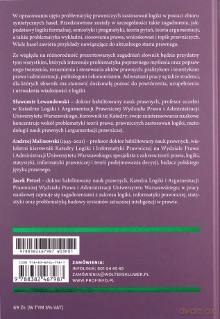Logika dla prawników. Słownik encyklopedyczny - Sławomir Lewandowski, Andrzej Malinowski, Jacek Petzel [KSIĄŻKA]