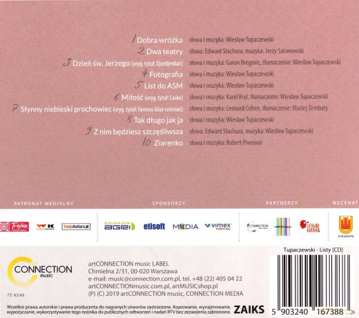 Tupaczewski: Listy [CD]