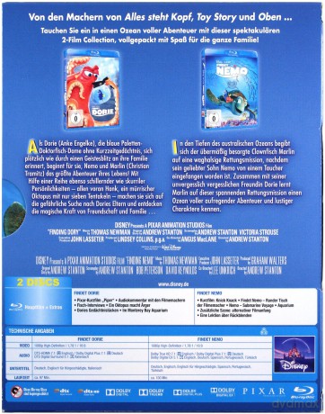 Finding Nemo / Finding Dory (Gdzie jest Nemo / Gdzie jest Dory?) [2xBlu-Ray]