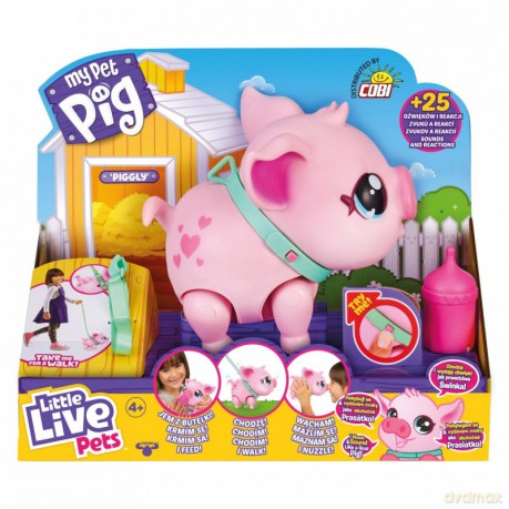 Figurka interaktywna Little Live Pets Świnka [FIGURKA]