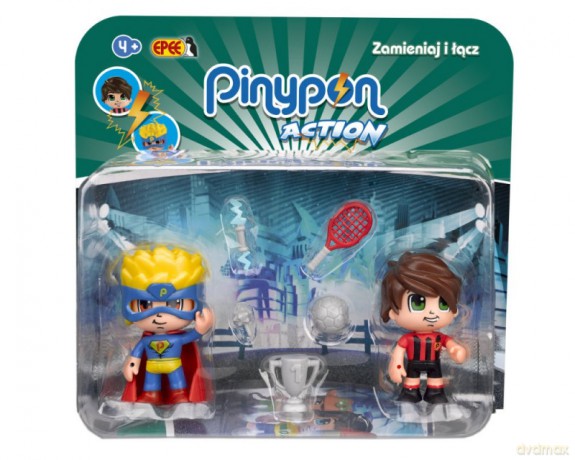 Figurki PinyPon Action 2pack Piłkarz Superbohater [FIGURKA]
