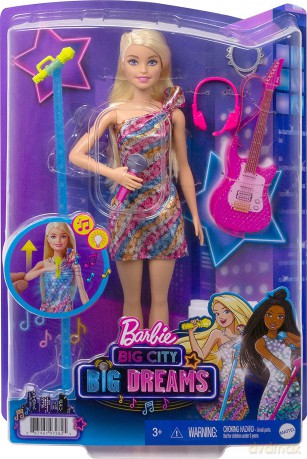 Lalka Barbie Big City, Big Dreams Malibu Muzyczna lalka