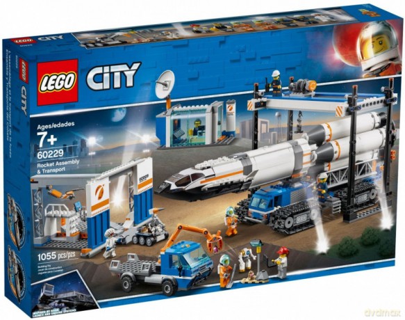 LEGO City Transport i montaż rakiety (60229) [KLOCKI]