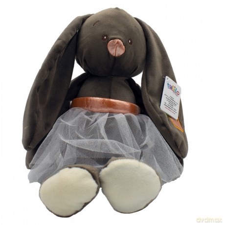 Maskotka Króliczka Edytka szara 26 cm