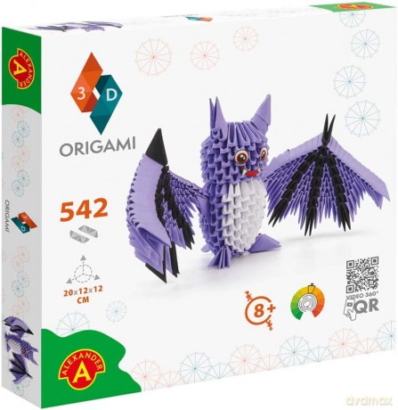 Origami 3D - Nietoperz