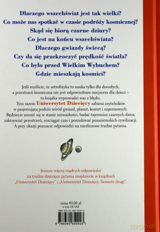 Uniwersytet Dziecięcy Cz.2 Wyjaśnia Tajemnice Kosmosu (twarda) - Ulrich Janssen, Klaus Werner [KSIĄŻKA]