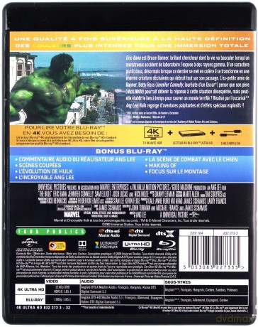 Hulk [Blu-Ray 4K]+[Blu-Ray]