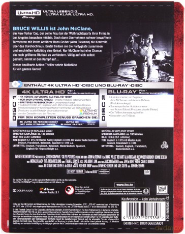 Szklana pułapka (steelbook) [Blu-Ray 4K]+[Blu-Ray]