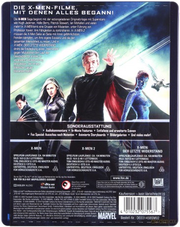 X-Men Trilogy (steelbook) [3xBlu-Ray]