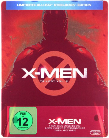 X: First Class / X-Men: Days of Future Past / X-Men: Apocalypse (steelbook) [3xBlu-Ray]
