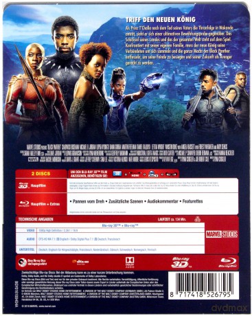 Black Panther (Czarna Pantera) (steelbook) [Blu-Ray 3D]+[Blu-Ray]
